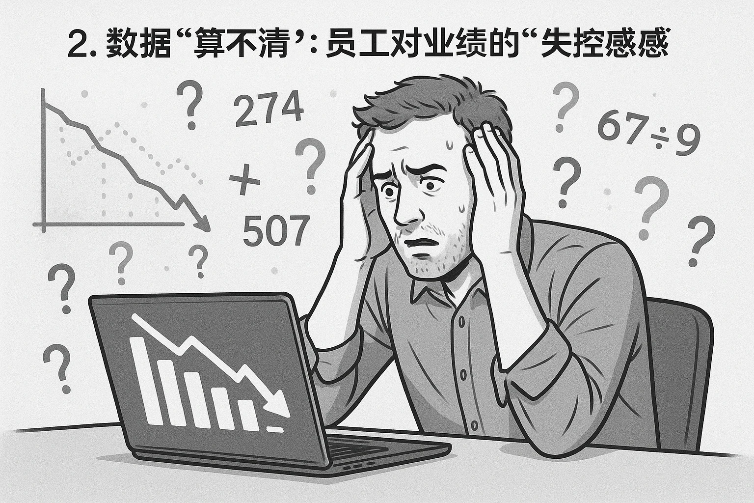 2. 数据“算不清”:员工对业绩的“失控感”