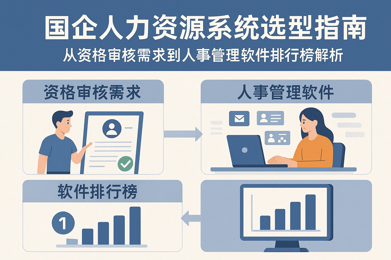 国企人力资源系统选型指南:从资格审核需求到人事管理软件排行榜解析