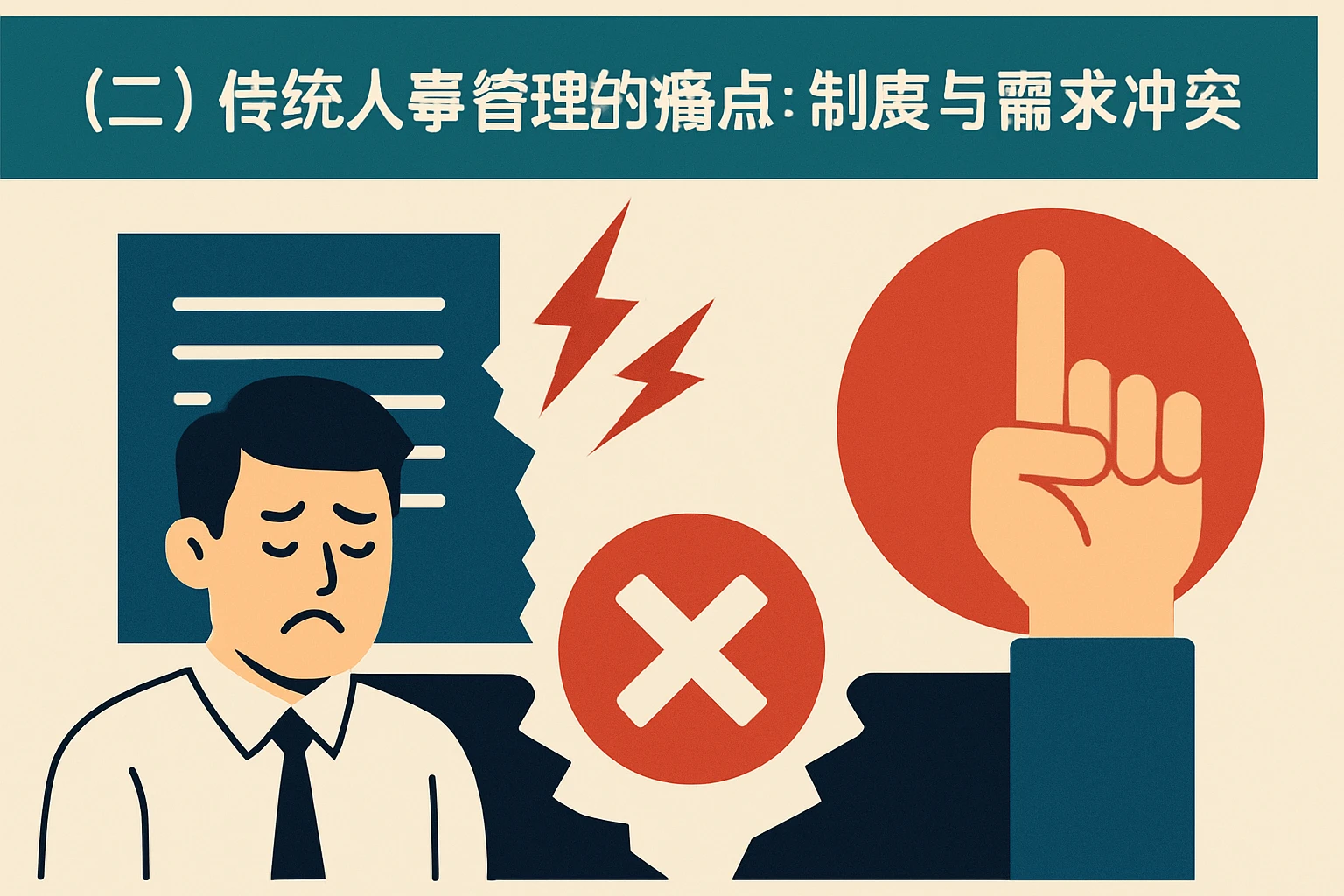 (二)传统人事管理的痛点:制度与需求的冲突