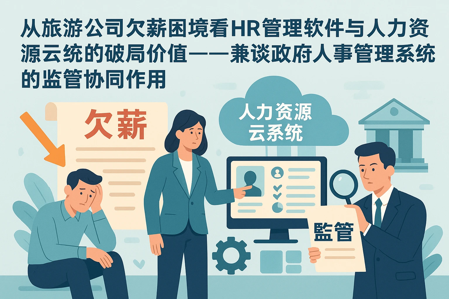 从旅游公司欠薪困境看HR管理软件与人力资源云系统的破局价值——兼谈政府人事管理系统的监管协同作用