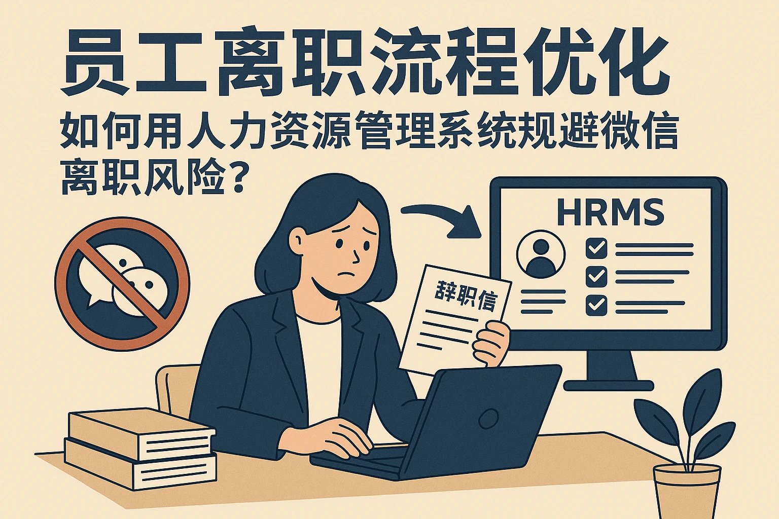 员工离职流程优化：如何用人力资源管理系统规避微信离职风险？