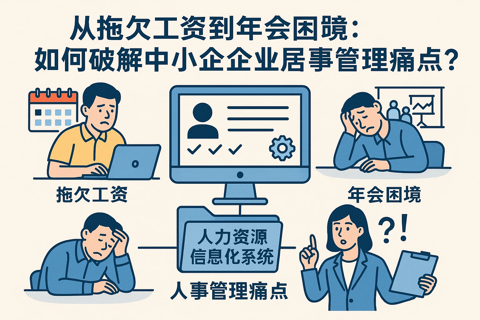 从拖欠工资到年会困境:人力资源信息化系统如何破解中小企业人事管理痛点?