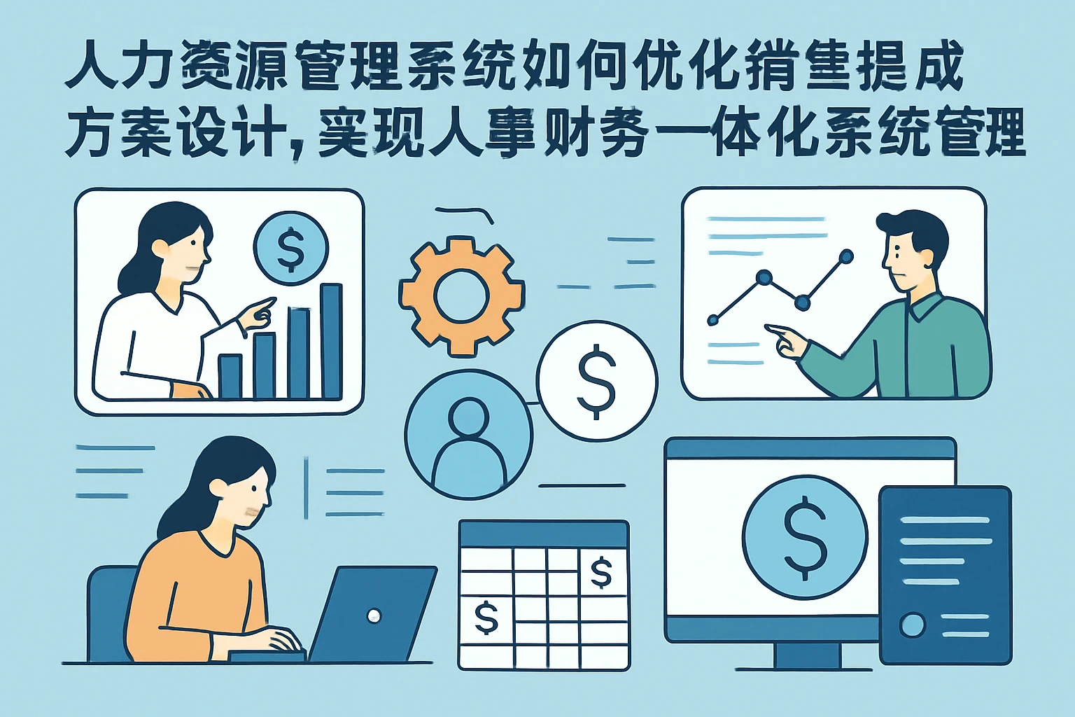 人力资源管理系统如何优化销售提成方案设计，实现人事财务一体化系统高效管理
