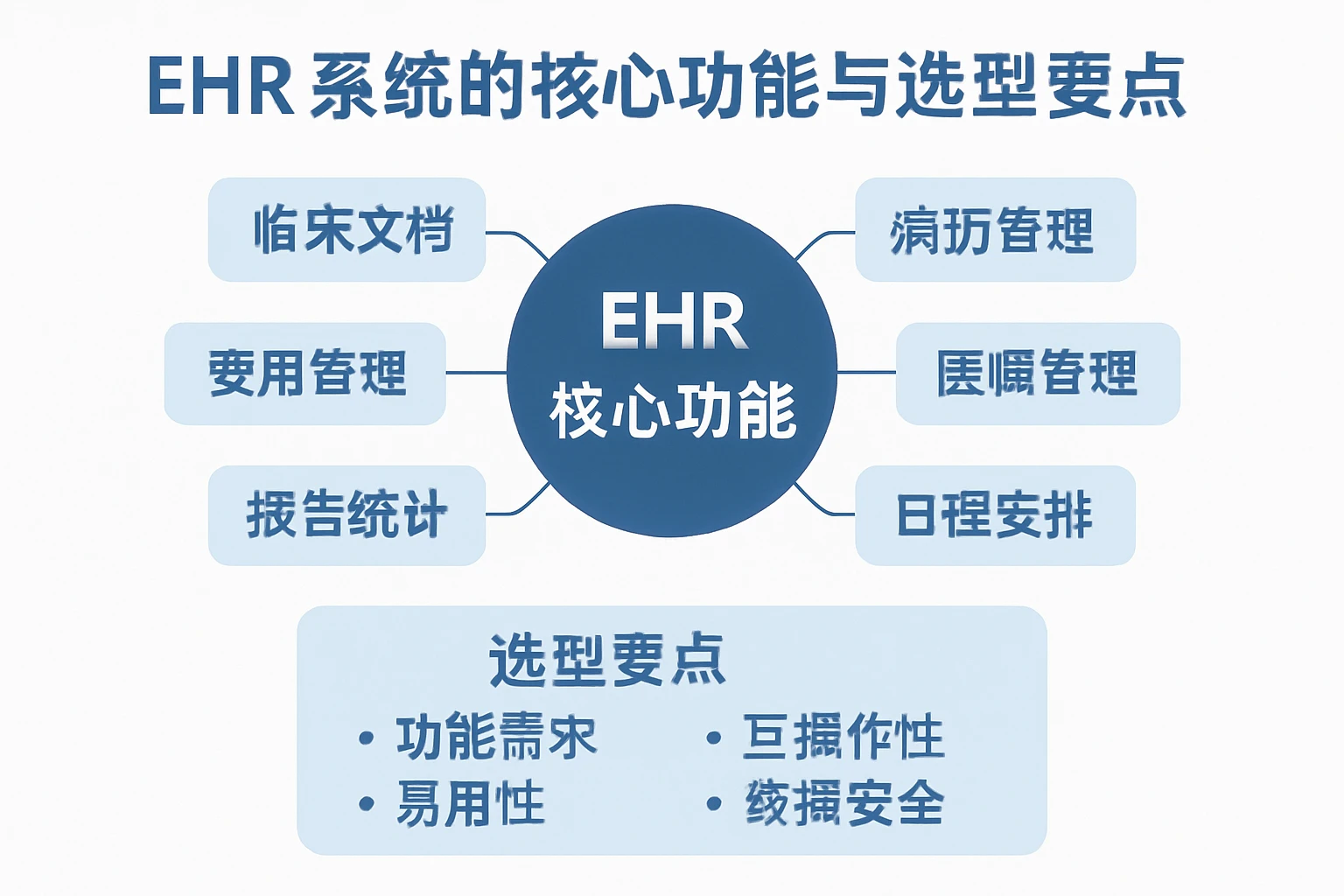 EHR系统的核心功能与选型要点