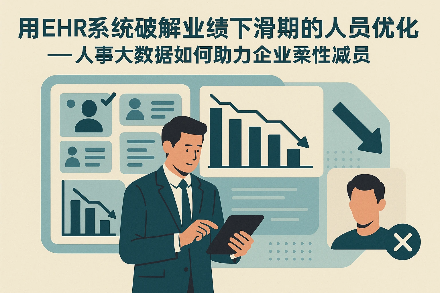 用EHR系统破解业绩下滑期的人员优化难题——人事大数据如何助力企业柔性减员