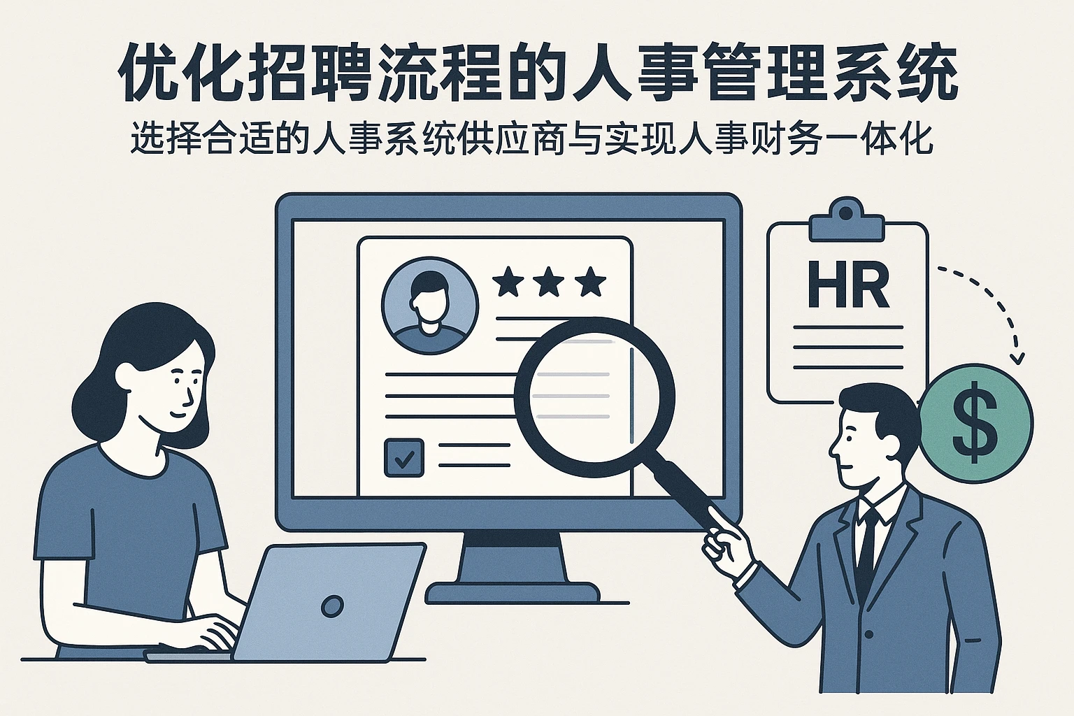 优化招聘流程的人事管理系统:选择合适的人事系统供应商与实现人事财务一体化