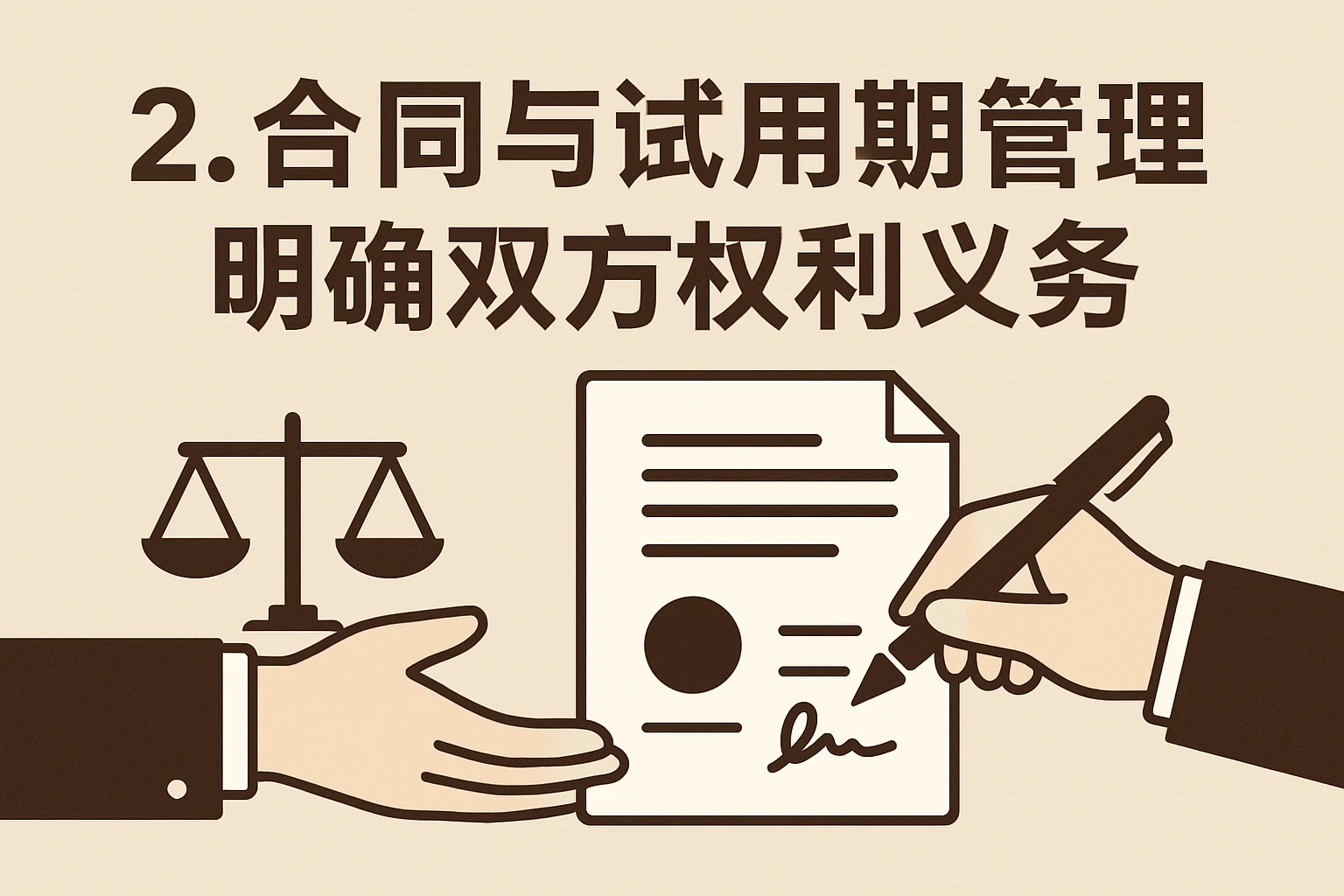 2. 合同与试用期管理：明确双方权利义务