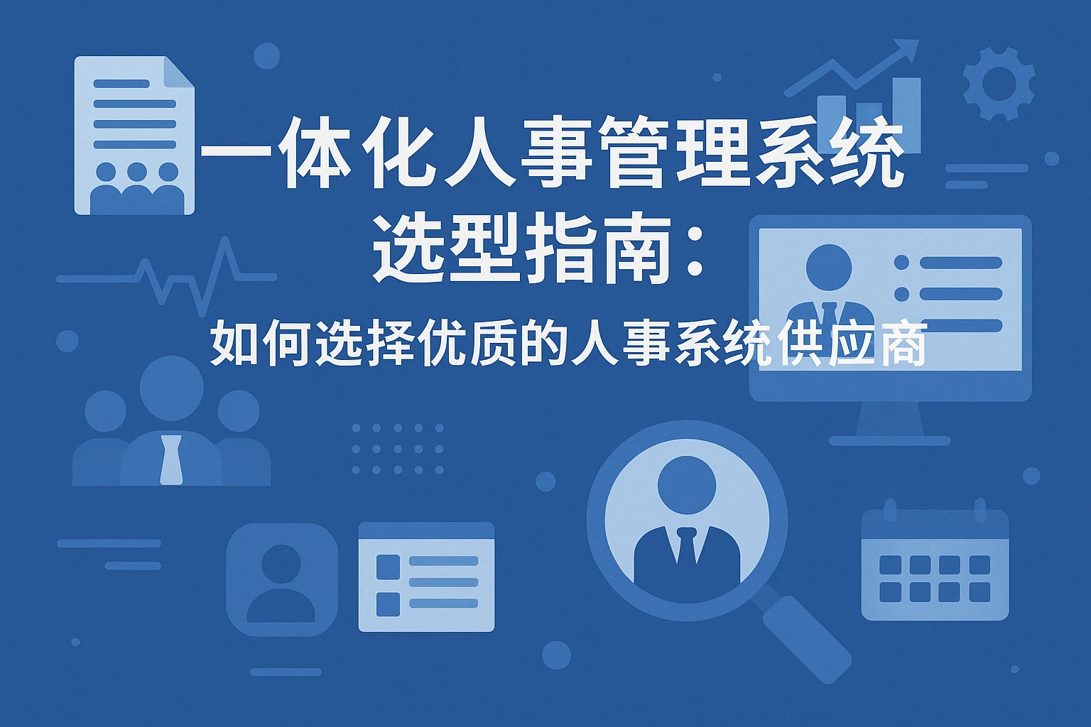 一体化人事管理系统选型指南:如何选择优质的人事系统供应商