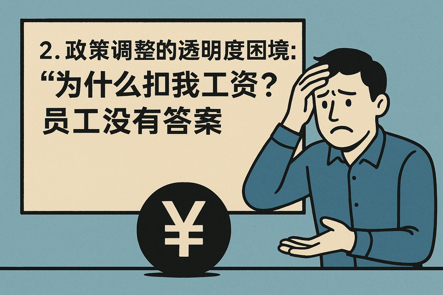 2. 政策调整的透明度困境:“为什么扣我工资?”员工没有答案