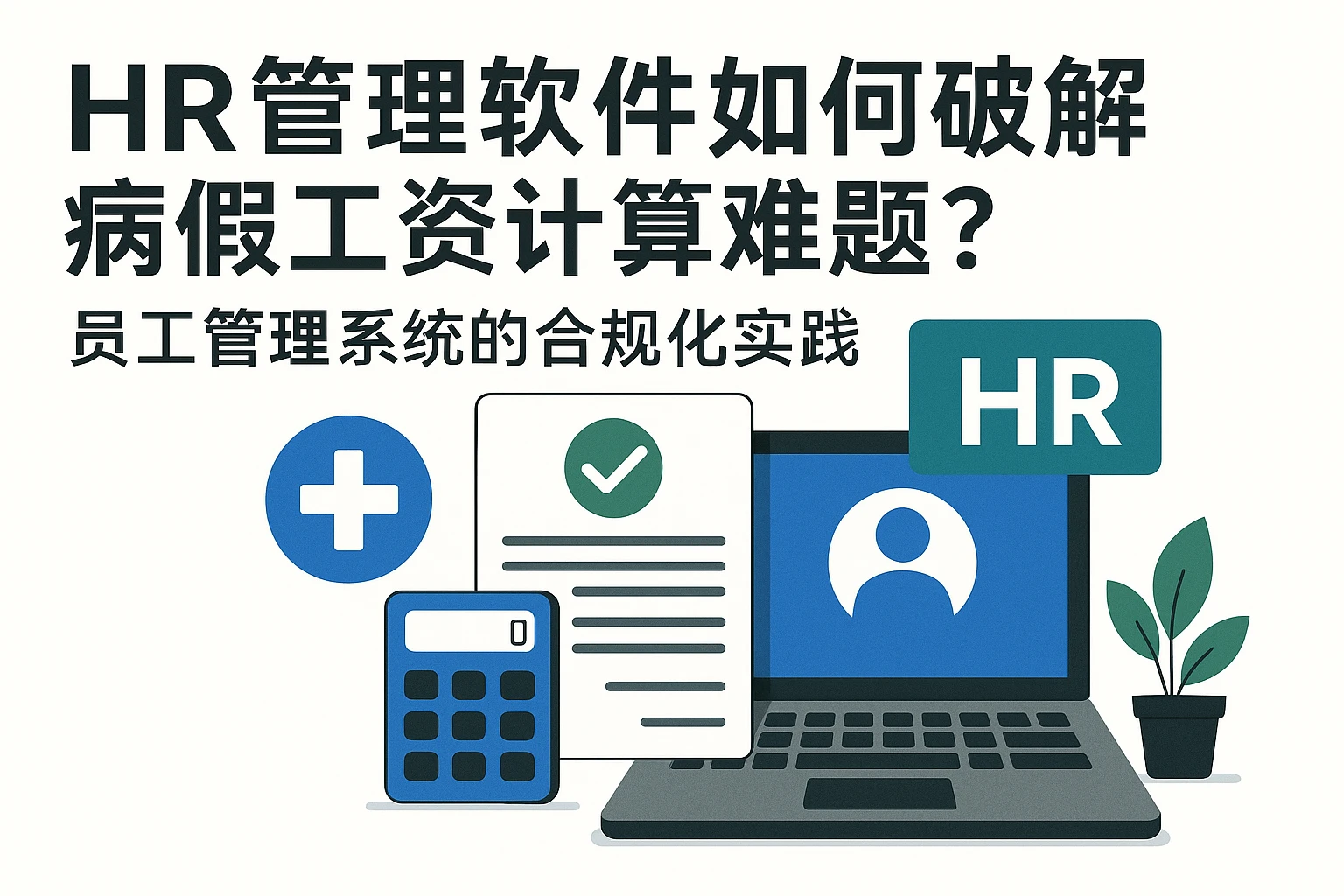 HR管理软件如何破解病假工资计算难题？员工管理系统的合规化实践