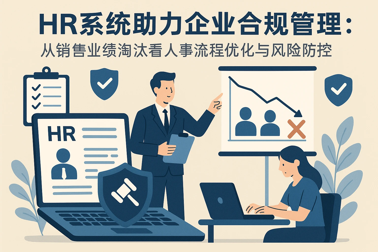 HR系统助力企业合规管理:从销售业绩淘汰看人事流程优化与风险防控