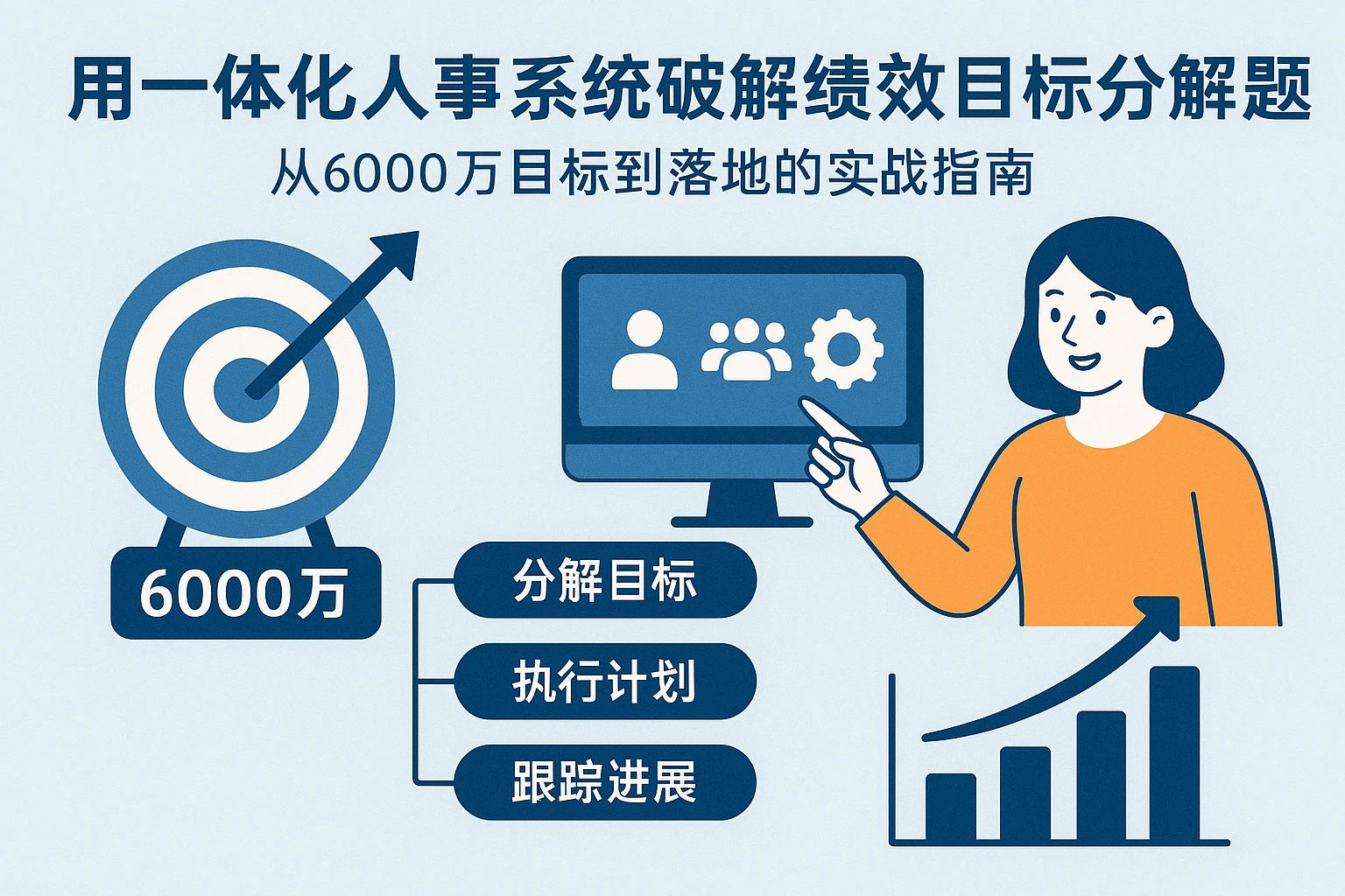 用一体化人事系统破解绩效目标分解难题：从6000万目标到落地的实战指南