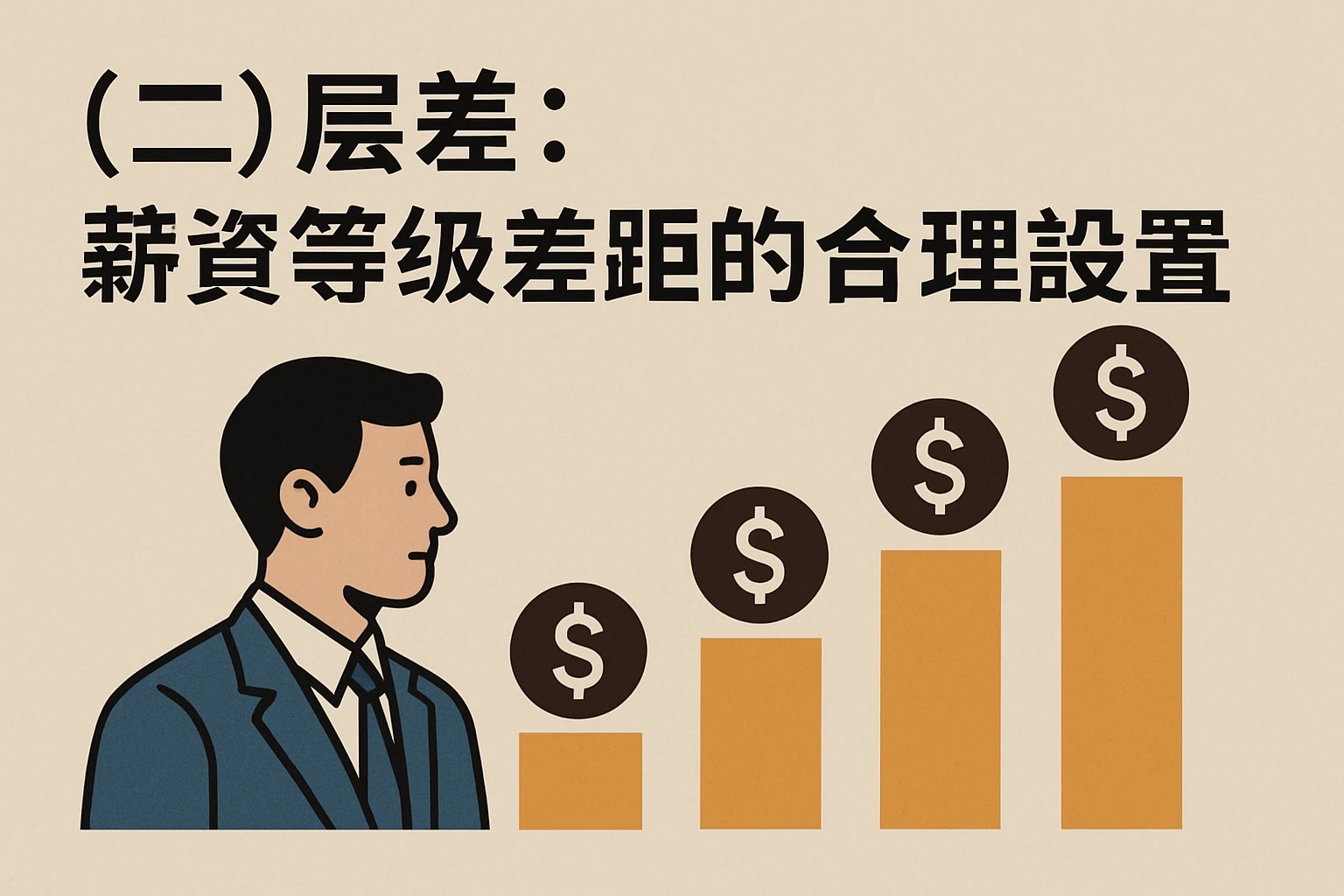 （二）层差：薪资等级差距的合理设置