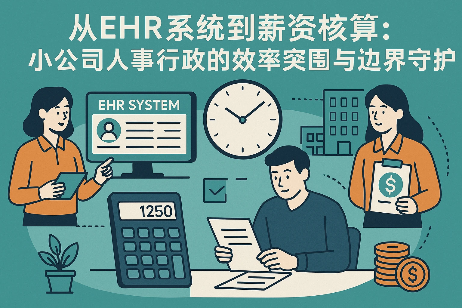 从EHR系统到薪资核算：小公司人事行政的效率突围与边界守护