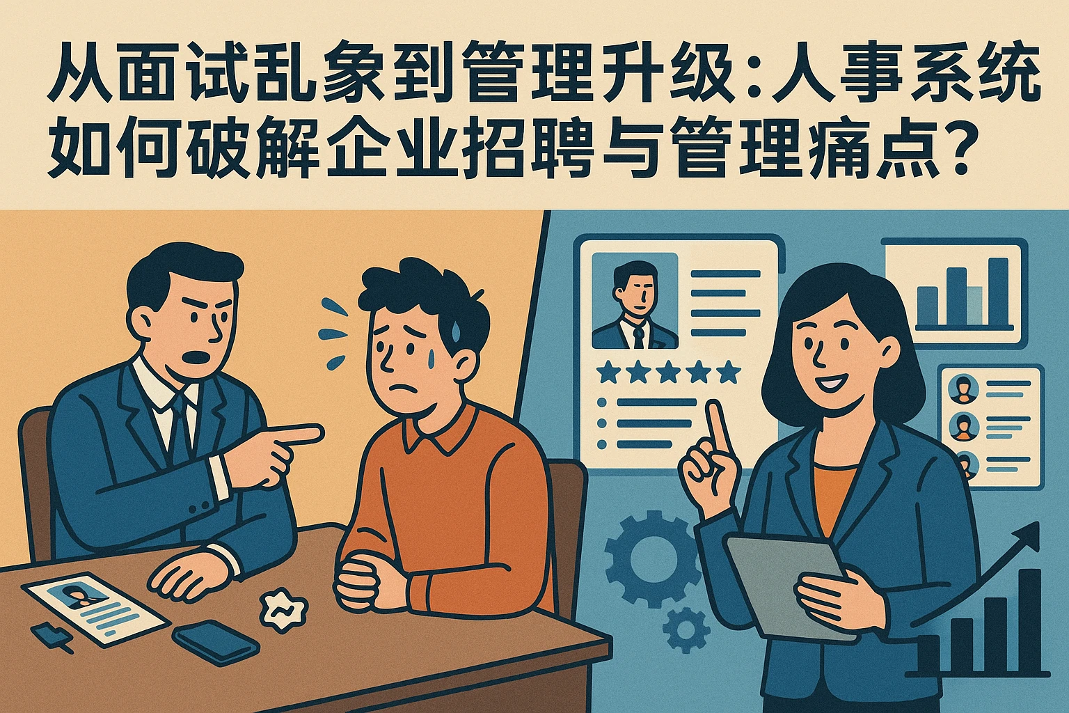 从面试乱象到管理升级:人事系统如何破解企业招聘与管理痛点?