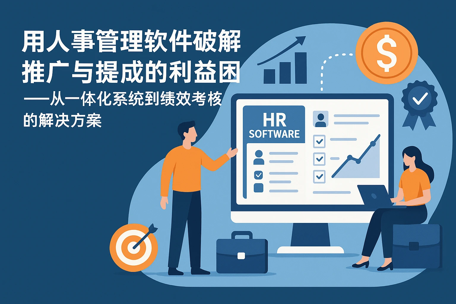 用人事管理软件破解推广与提成的利益困局——从一体化系统到绩效考核的解决方案