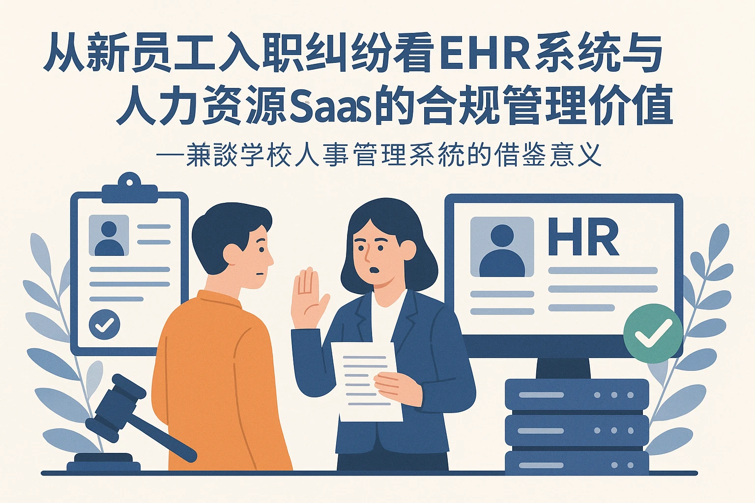 从新员工入职纠纷看EHR系统与人力资源SaaS的合规管理价值——兼谈学校人事管理系统的借鉴意义