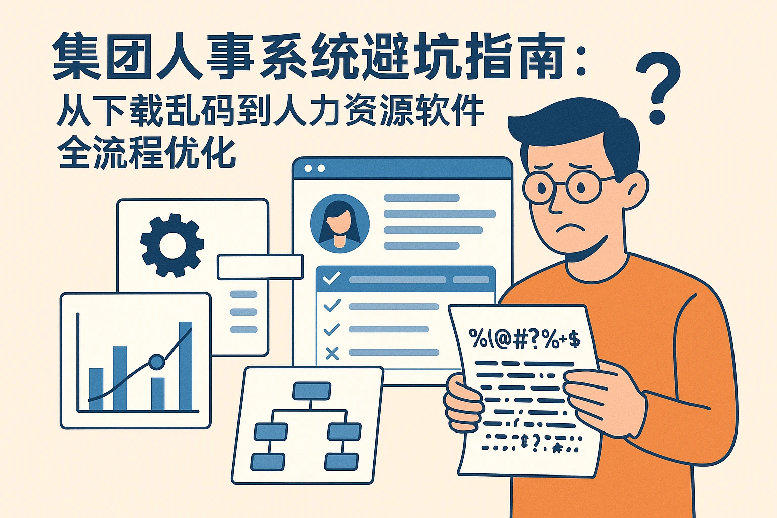 集团人事系统避坑指南：从下载乱码到人力资源软件全流程优化