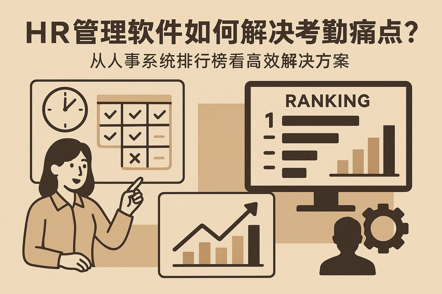 HR管理软件如何解决考勤痛点?从人事系统排行榜看高效解决方案