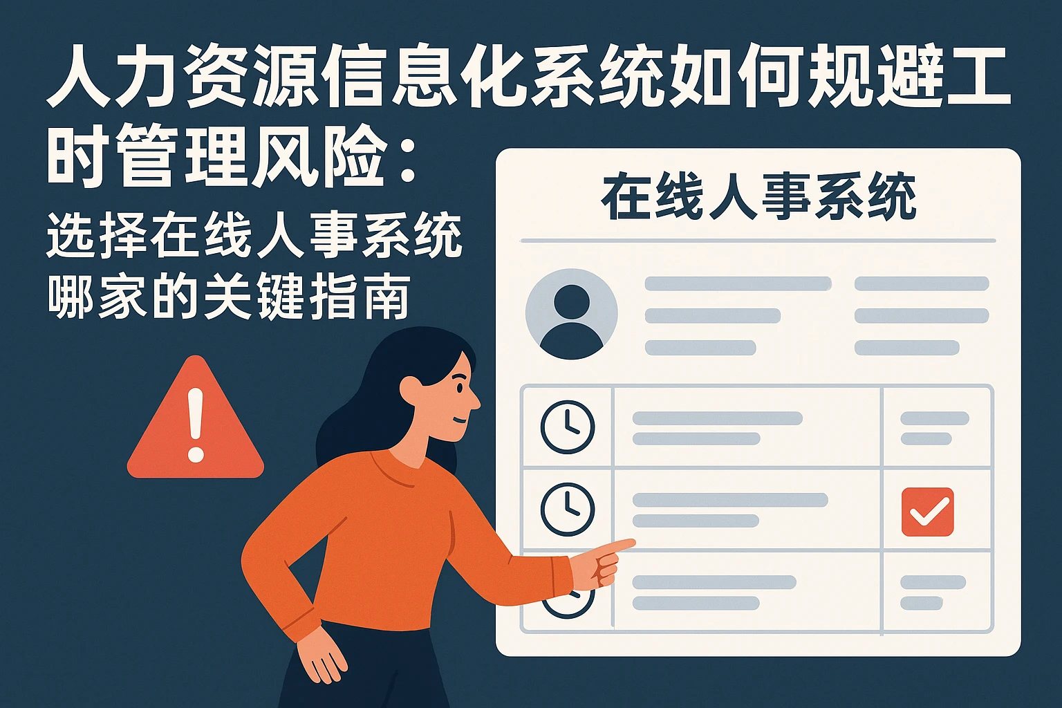 人力资源信息化系统如何规避工时管理风险：选择在线人事系统哪家好的关键指南
