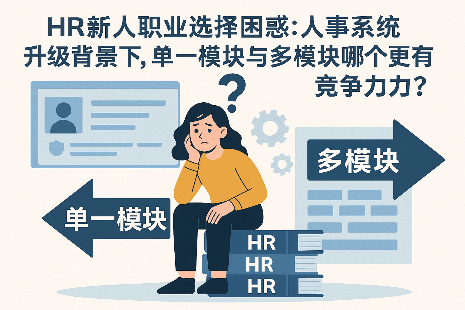 HR新人职业选择困惑:人事系统升级背景下,单一模块与多模块哪个更有竞争力?
