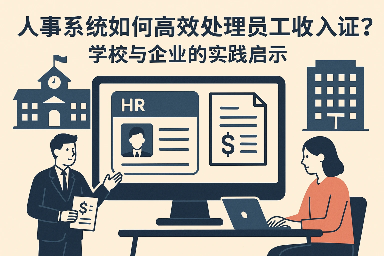 人事系统如何高效处理员工收入证明？学校与企业的实践启示