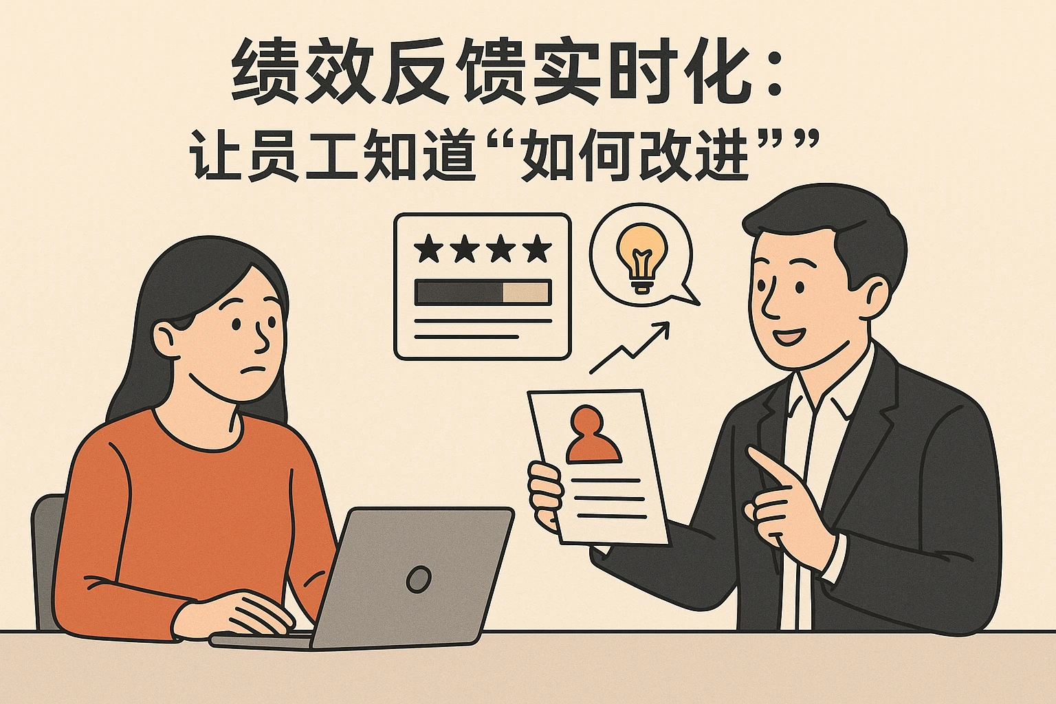2. 绩效反馈实时化:让员工知道“如何改进”