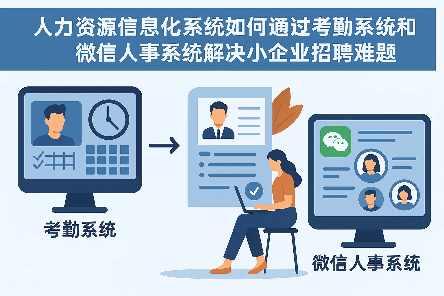 人力资源信息化系统如何通过考勤系统和微信人事系统解决小企业招聘难题