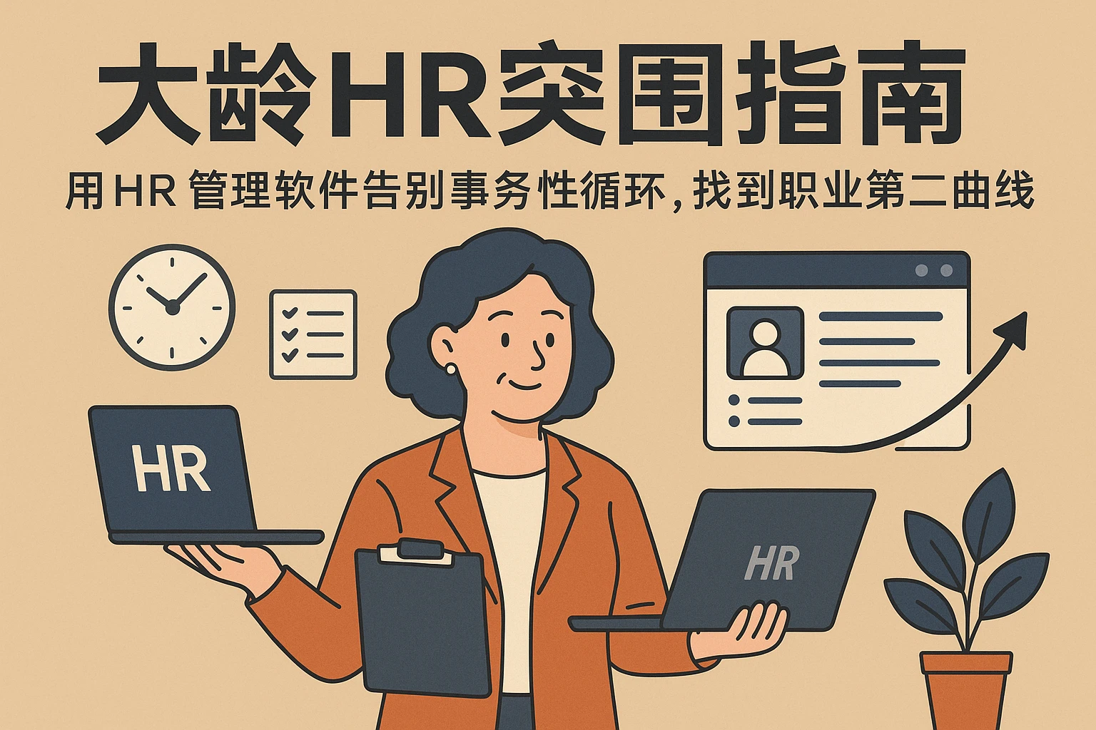 大龄HR突围指南：用HR管理软件告别事务性循环，找到职业第二曲线
