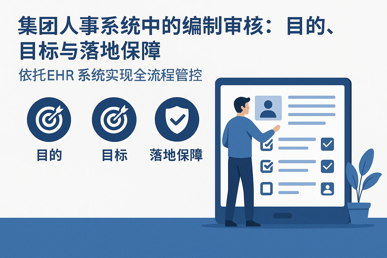集团人事系统中的编制审核：目的、目标与落地保障——依托EHR系统实现全流程管控