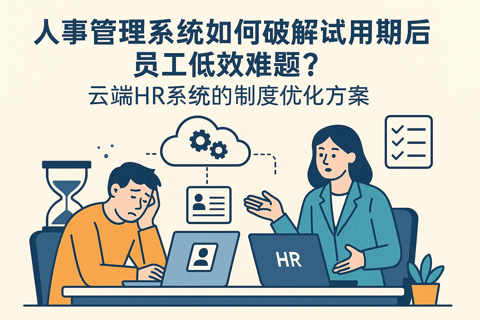 人事管理系统如何破解试用期后员工低效难题？云端HR系统的制度优化方案