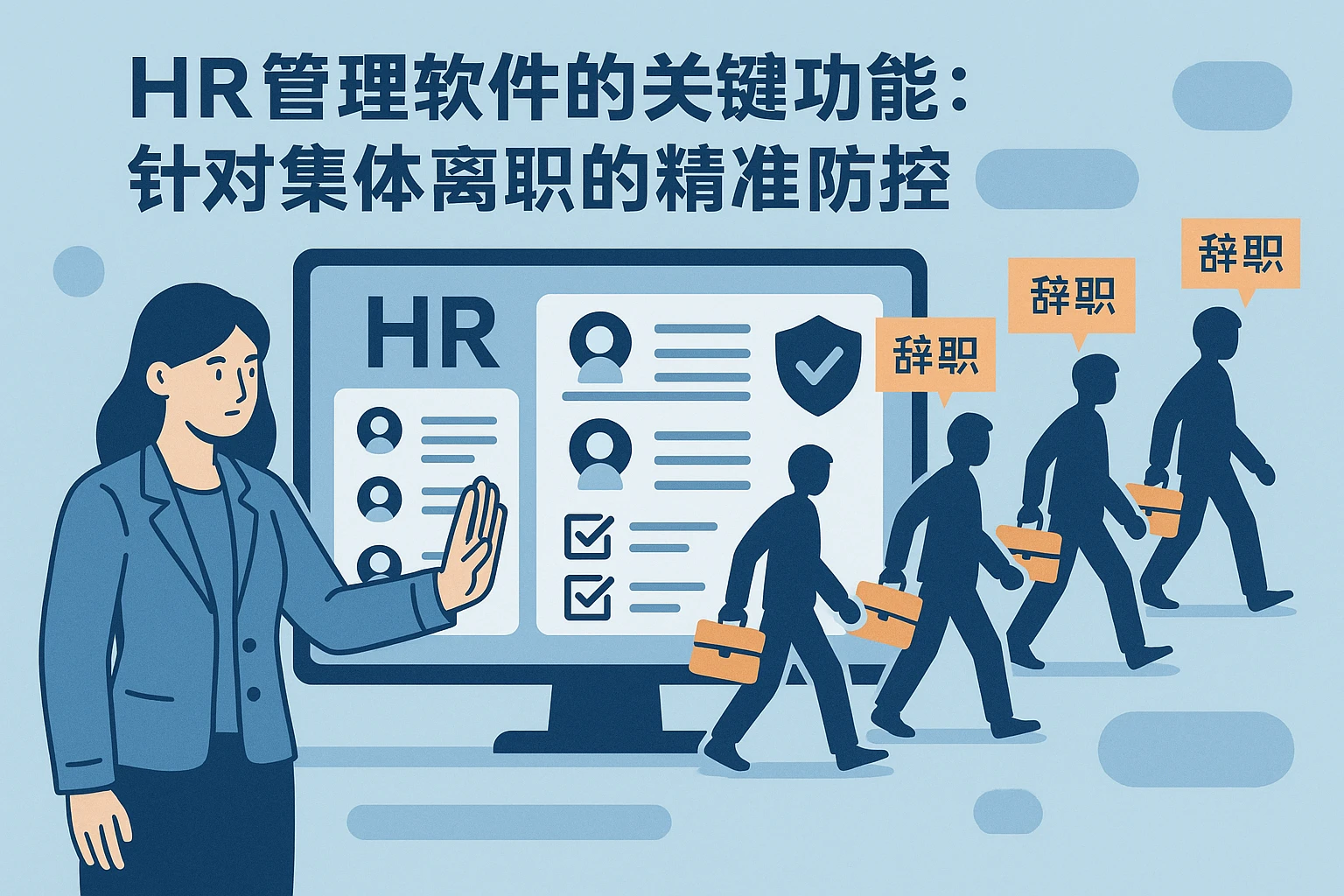 2. HR管理软件的关键功能:针对集体离职的精准防控