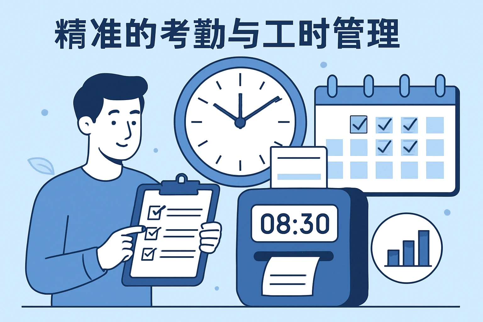 精准的考勤与工时管理