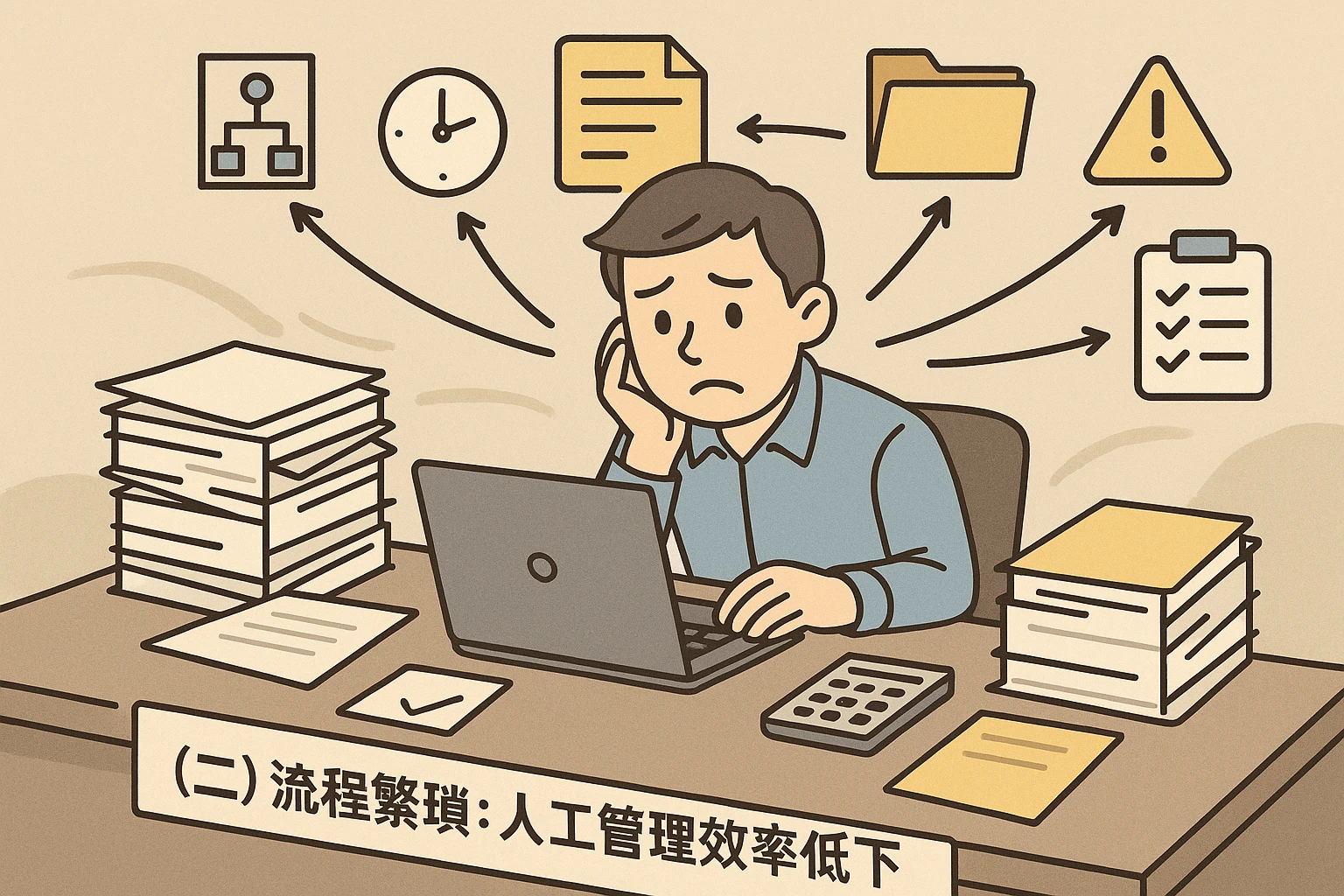 （二）流程繁琐：人工管理效率低下