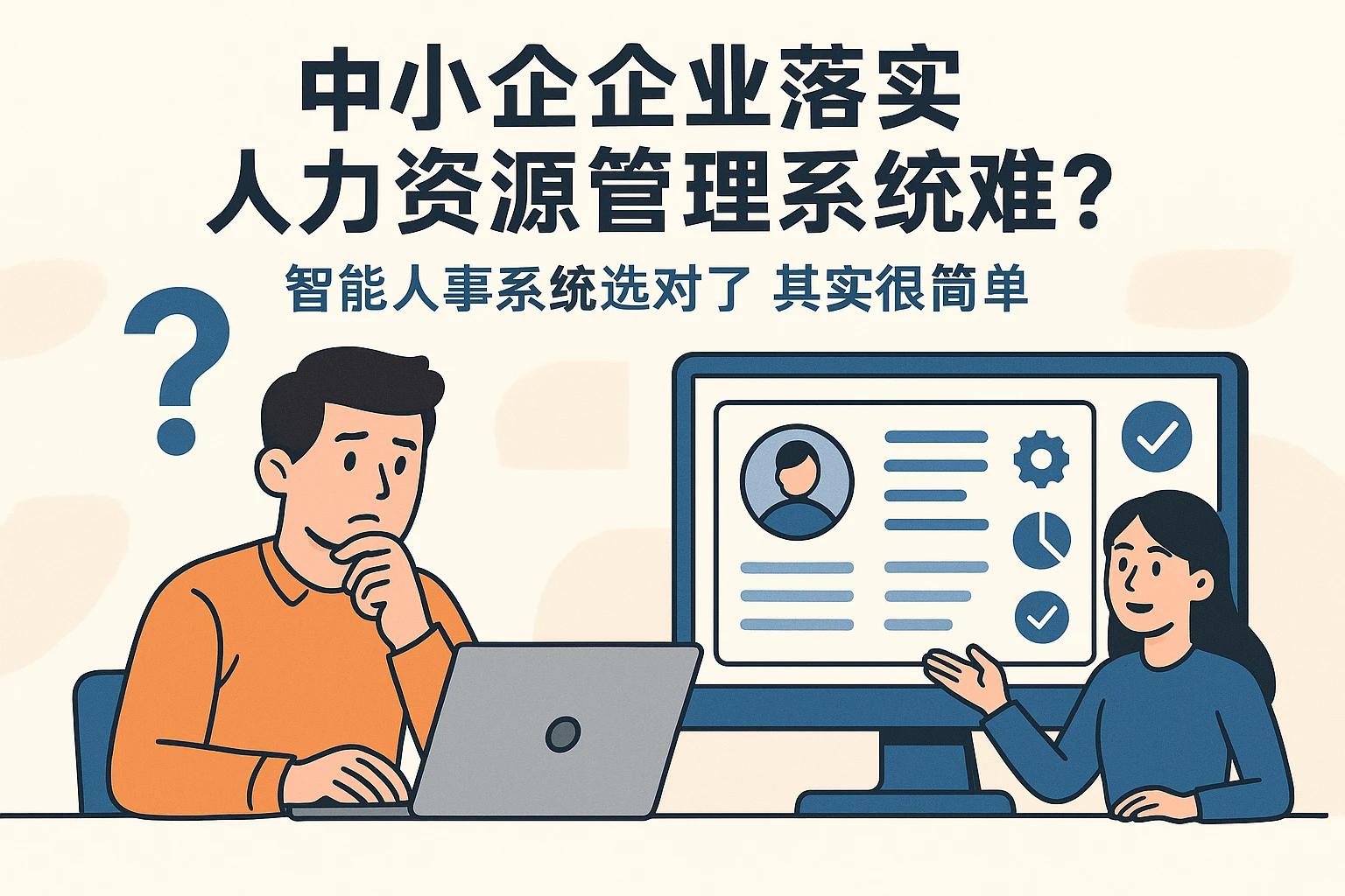 中小企业落实人力资源管理系统难?智能人事系统选对了其实很简单