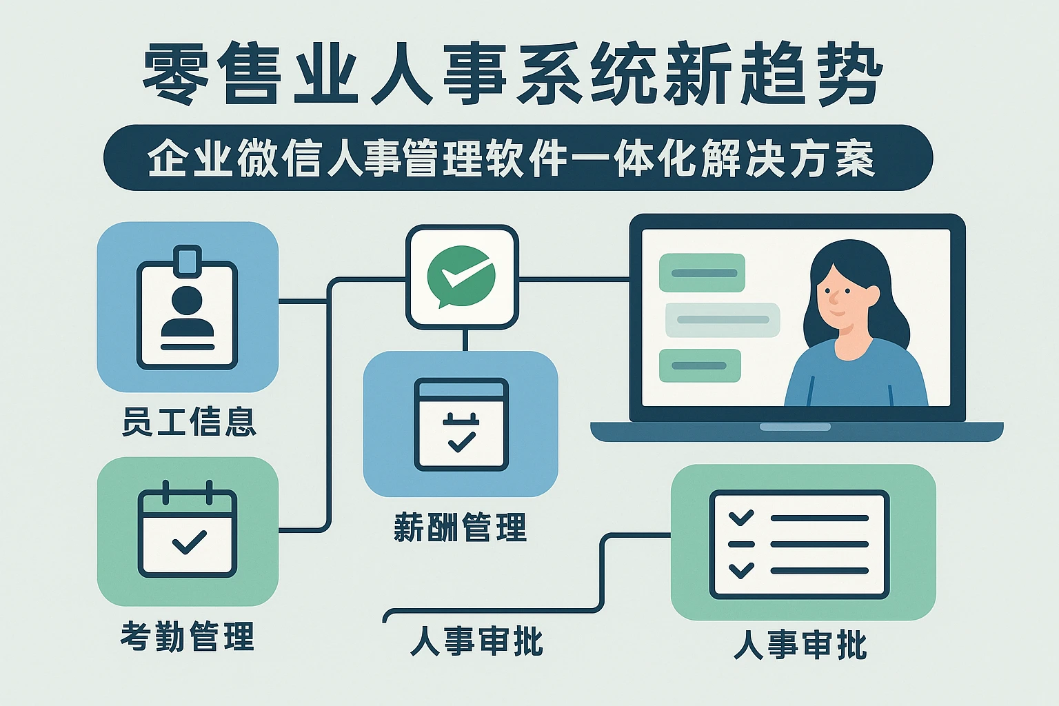 零售业人事系统新趋势:企业微信人事管理软件一体化解决方案