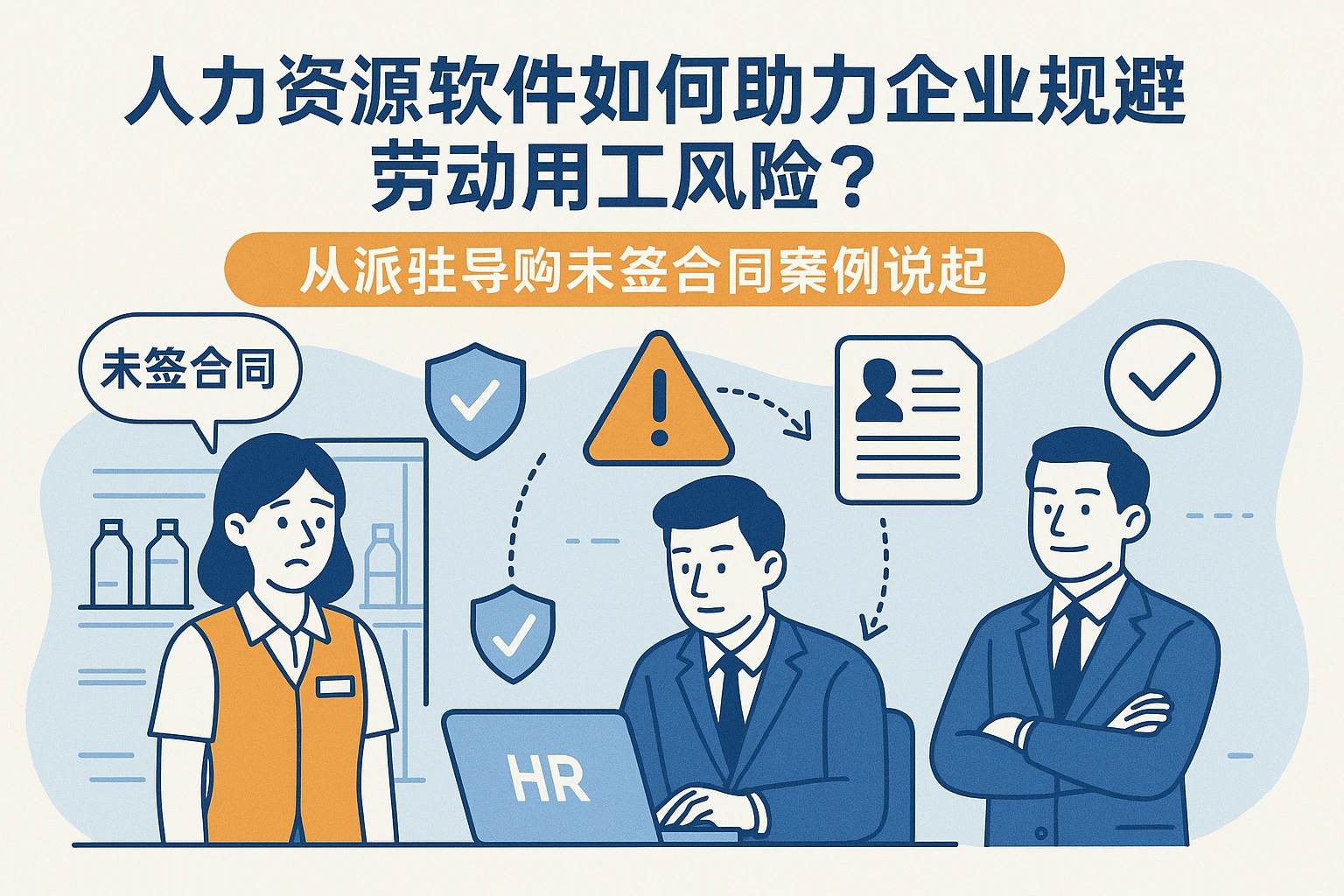 人力资源软件如何助力企业规避劳动用工风险？从派驻导购未签合同案例说起