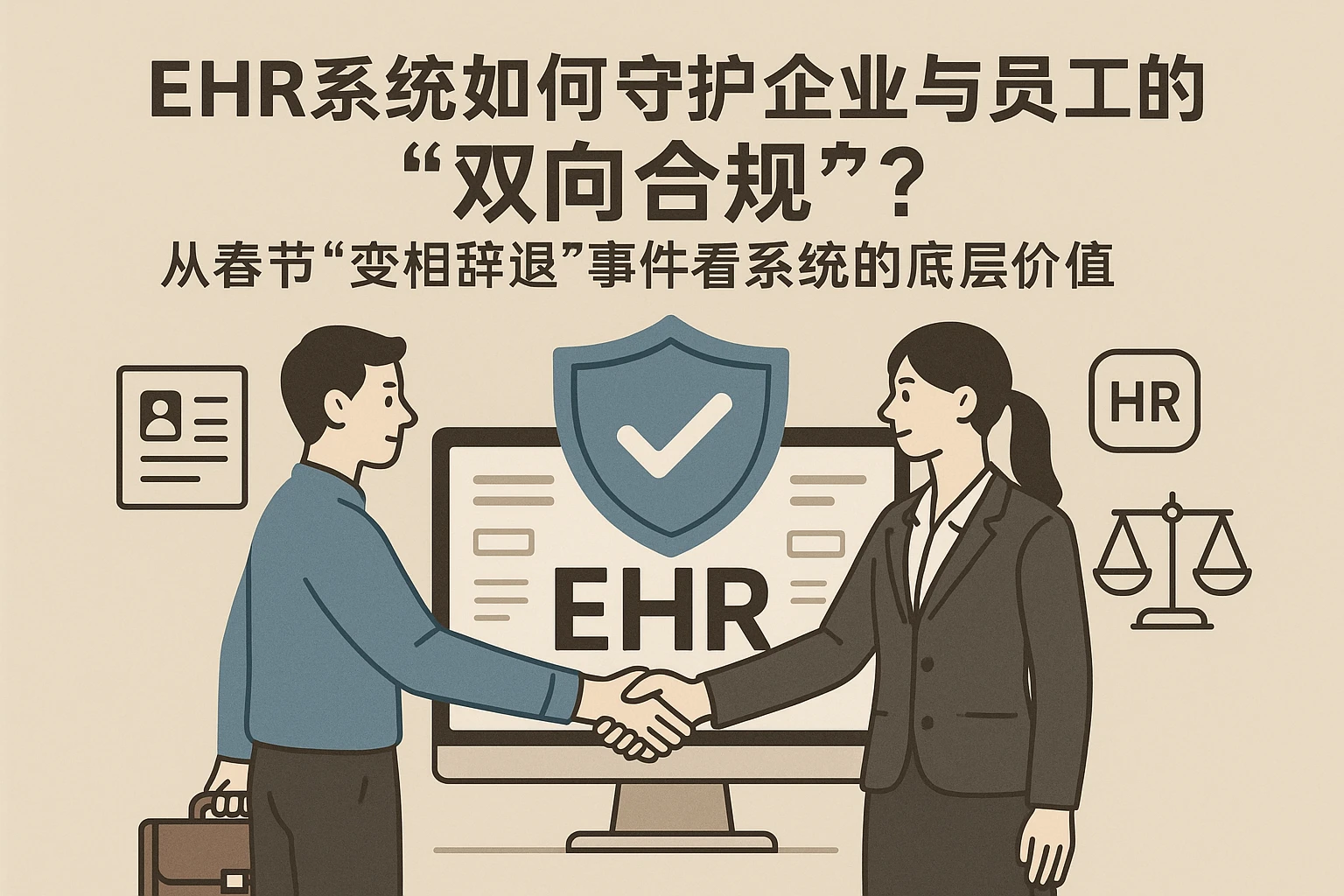EHR系统如何守护企业与员工的“双向合规”?从春节“变相辞退”事件看系统的底层价值