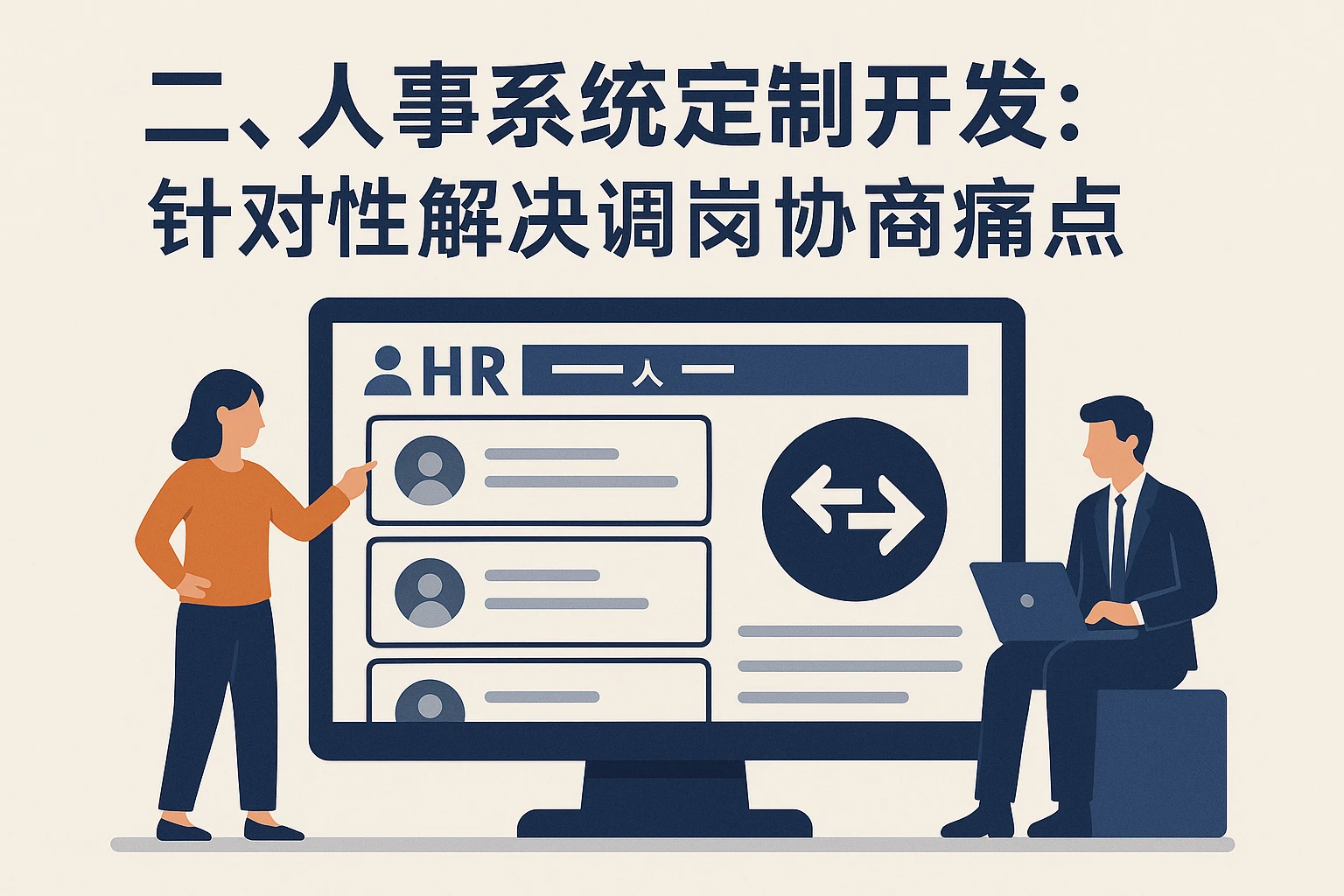 二、人事系统定制开发:针对性解决调岗协商痛点