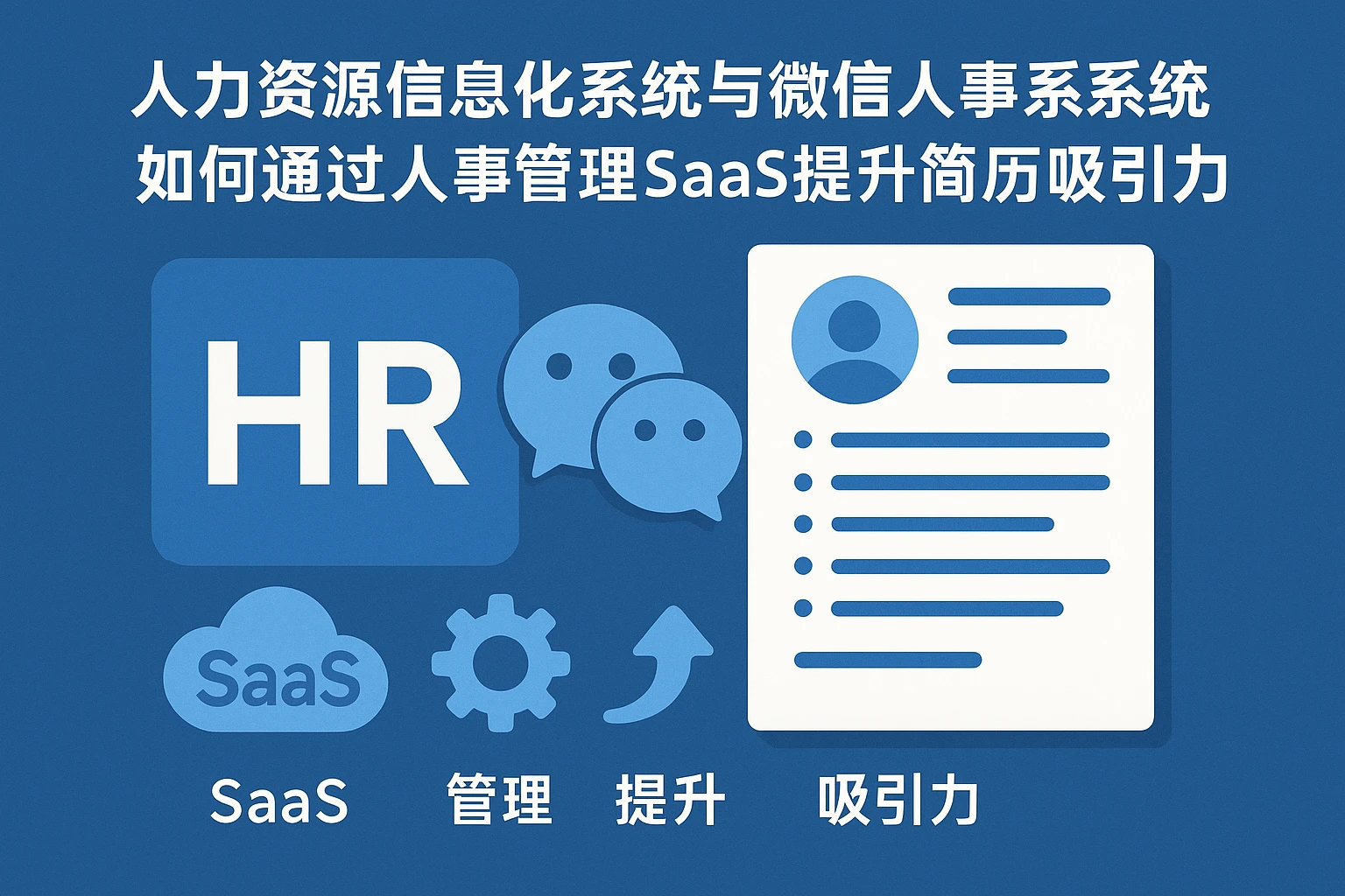 人力资源信息化系统与微信人事系统:如何通过人事管理SaaS提升简历吸引力
