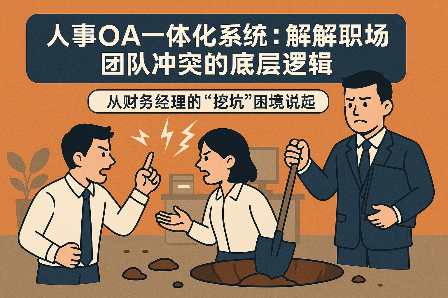 人事OA一体化系统:破解职场团队冲突的底层逻辑——从财务经理的“挖坑”困境说起