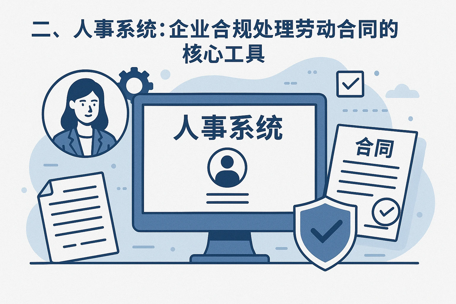 二、人事系统：企业合规处理劳动合同的核心工具