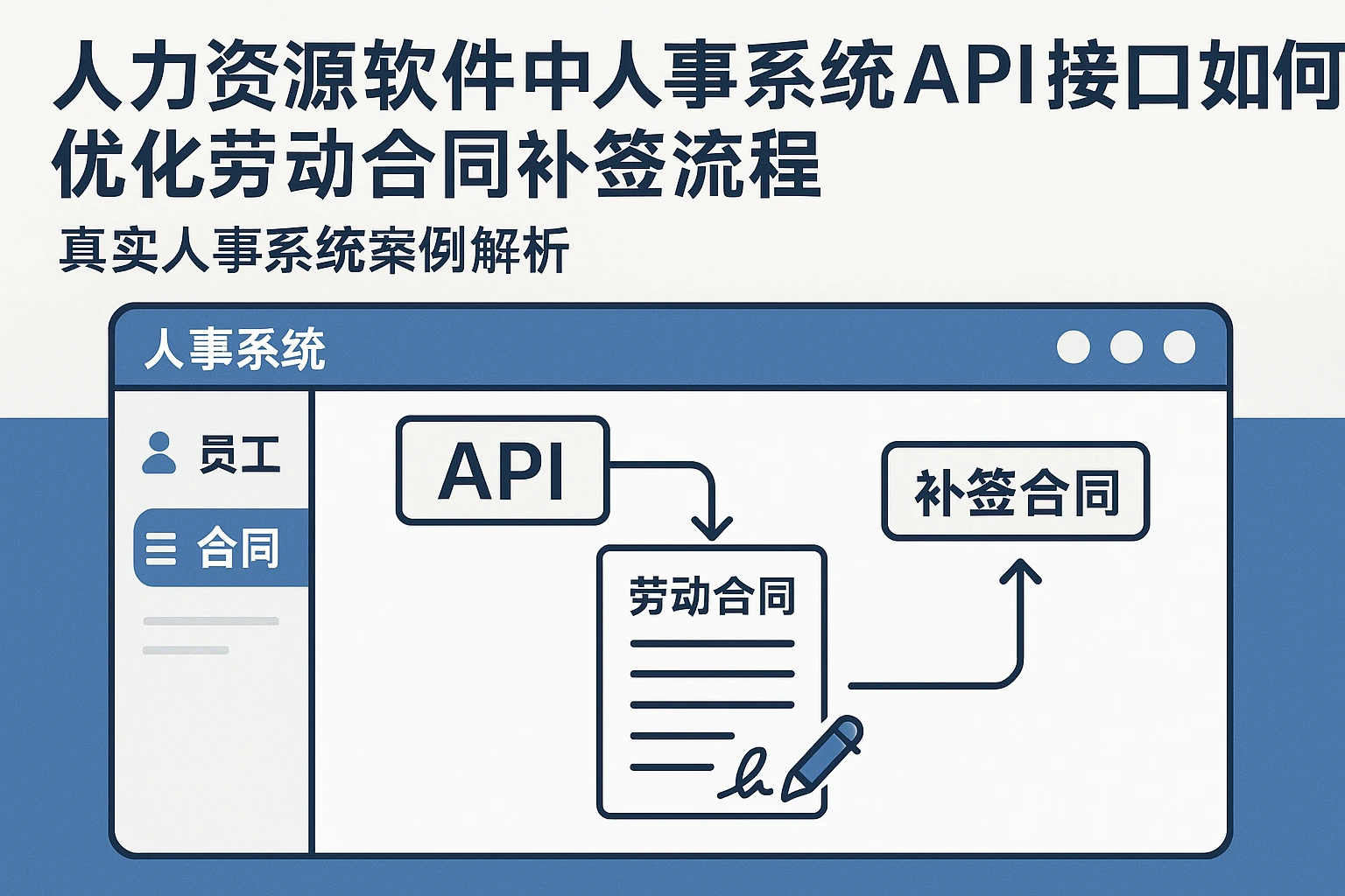 人力资源软件中人事系统API接口如何优化劳动合同补签流程:真实人事系统案例解析