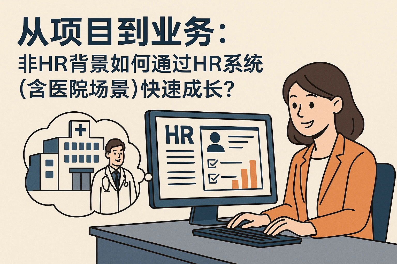 从项目到业务：非HR背景如何通过HR系统（含医院场景）快速成长？