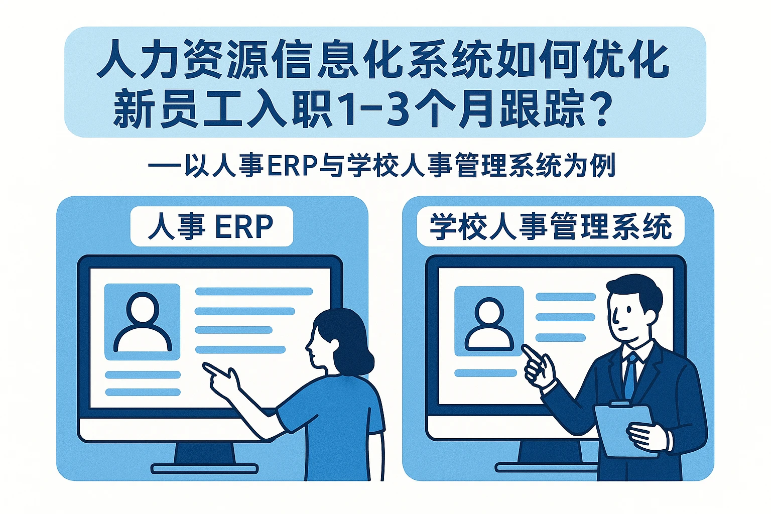人力资源信息化系统如何优化新员工入职1-3个月跟踪?——以人事ERP与学校人事管理系统为例