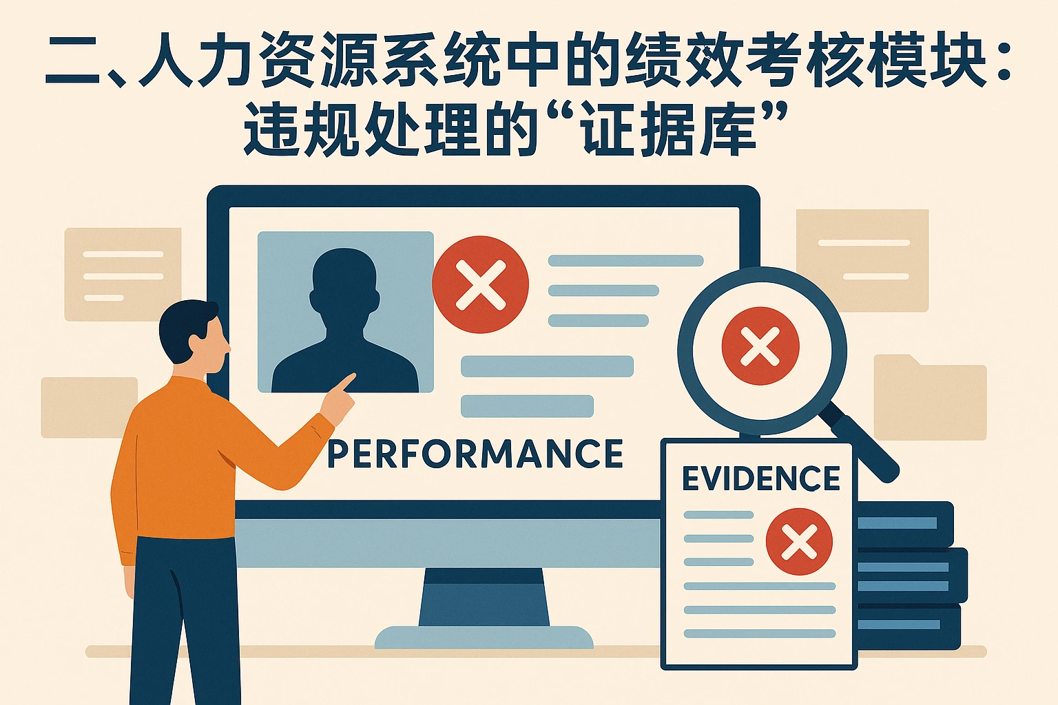 二、人力资源系统中的绩效考核模块:违规处理的“证据库”