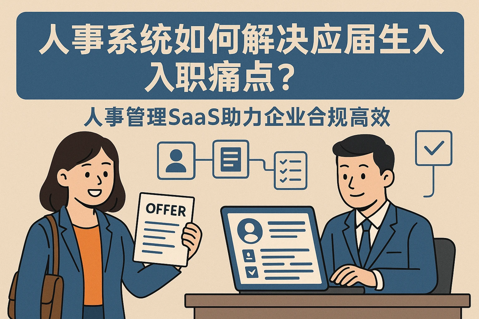 人事系统如何解决应届生入职痛点？人事管理SaaS助力企业合规高效