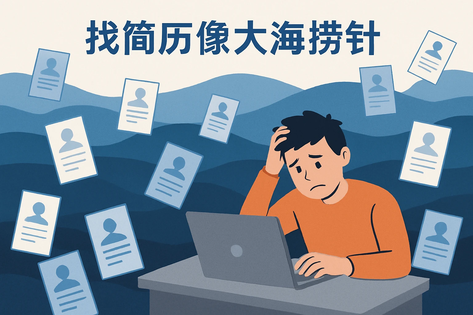 2. 信息分散：“找简历像大海捞针”