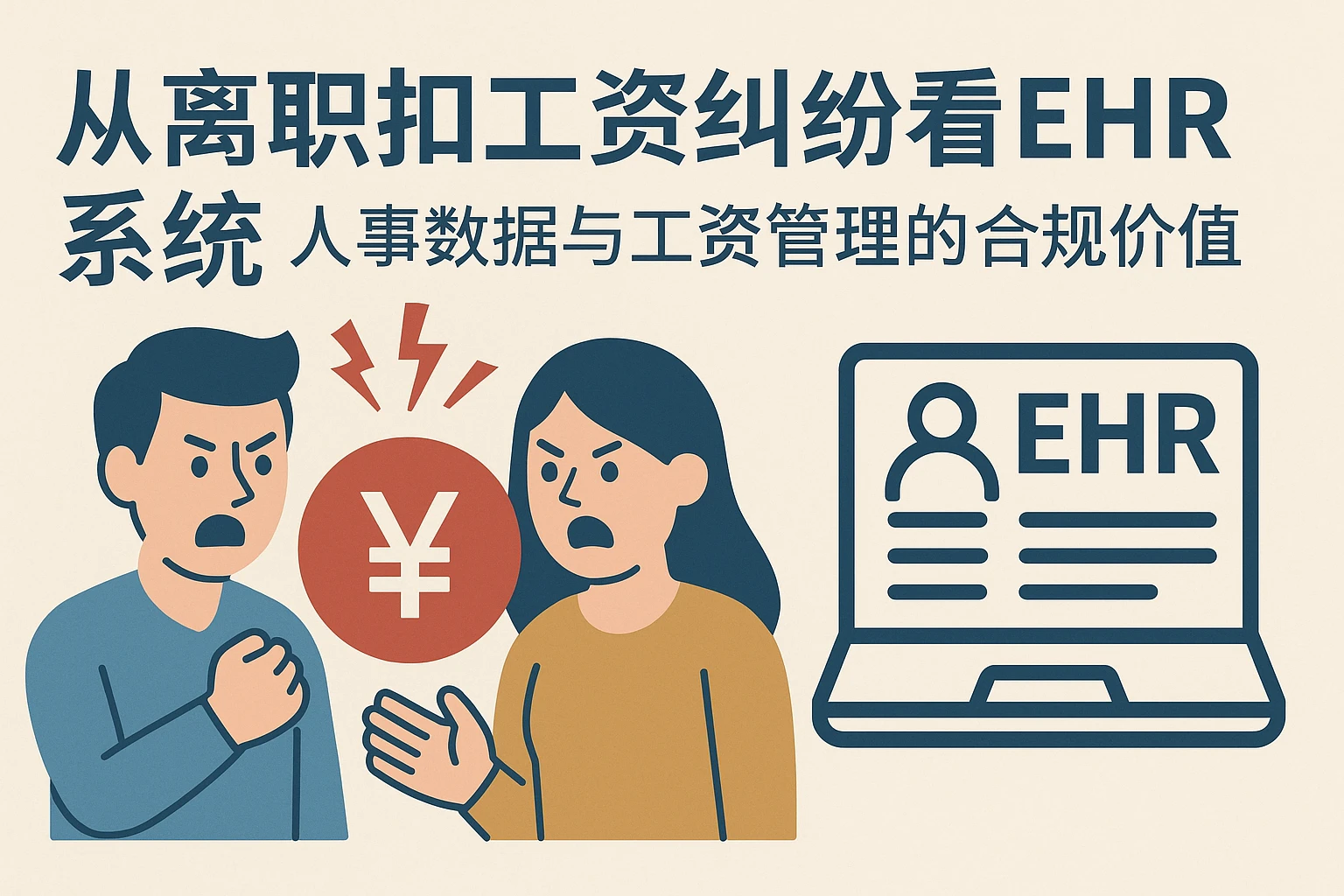 从离职扣工资纠纷看EHR系统：人事数据与工资管理的合规价值