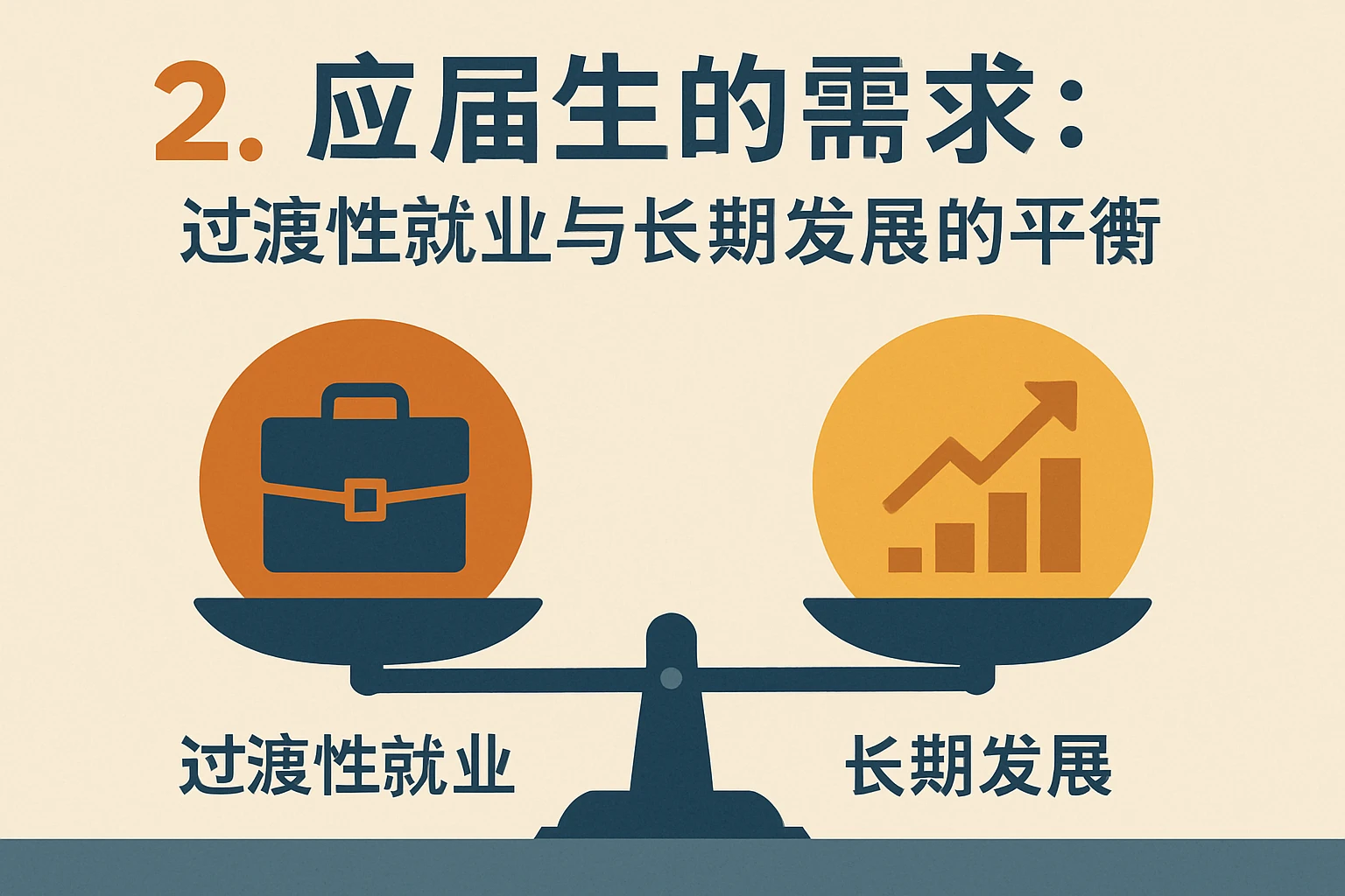 2. 应届生的需求：过渡性就业与长期发展的平衡